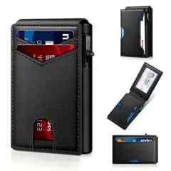 GENERICO - Billetera de hombre Rfid antirrobo liso