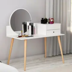 GENERICO - Tocador Moderno Kiba Blanco con Espejo R&R MUEBLES