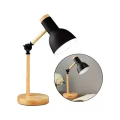 GENERICO - Lámpara De Mesa Escritorio Moderna Con Base De Madera