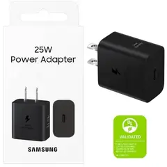 SAMSUNG - Adaptador Gan para A31 Original de 25W Negro
