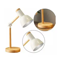 GENERICO - Lámpara De Mesa Escritorio Moderna Con Base De Madera