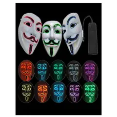 GENERICO - MASCARA ANONYMOUS LED - HALLOWEEN