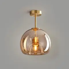 HOME NEAT - Lámpara de Techo vintage de de Bola de Vidrio Ø25cm E27 - Ouro