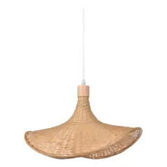 HOME NEAT - Lámpara Colgante de Techo de Bambú Sombrero Design Ø30cm