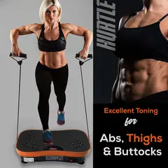 PERUMASSAGE - Plataforma Vibratoria de 99 Velocidades con Bluetooth, Imanes y Bandas