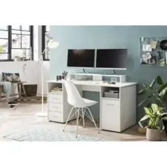 GENERICO - Escritorio Moderno Haruhime Blanco R&R MUEBLES