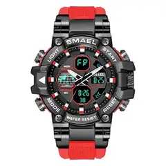 SMAEL - Reloj pulsera digital LED 8027 doble hora