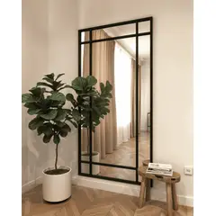GENERICO - Espejo Rectangular en Fierro Negro 200x100m