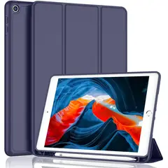 FUNDAANTIGOLPES - Funda con Porta Lapiz para IPAD 10,2 Azul