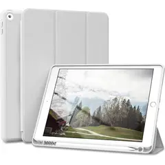 FUNDAANTIGOLPES - Funda con Porta Lapiz para IPAD 10,2 Gris