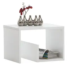 73 EXPERIENCE - Mesa Auxiliar Carili Color Blanco