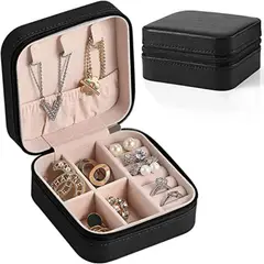 ELMEJORPRECIO - Mini Joyero Portátil Modelo M1 Negro