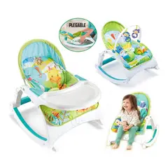IDEAL - Silla de comer mecedora 3 en 1 con vibrador
