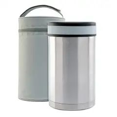LAKEN - TERMO ALIMENTOS A.INOX. 1.50L + 3 R.ALIM. FUNDA GRIS -