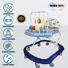 BABY HAPPY - Andador Para Bebé «BOLITAS II» Light Blue