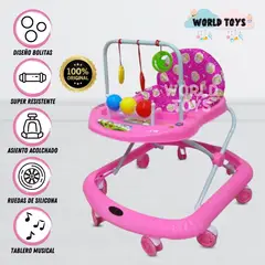 BABY HAPPY - Andador Para Bebé «BOLITAS II» PINK