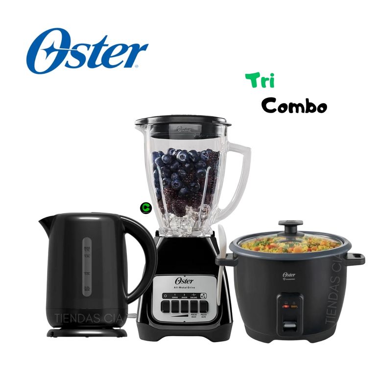 Tri-combo licuadora 1.5 L + Hervidor y Olla Arrocera CKSTRCB10DFBLK