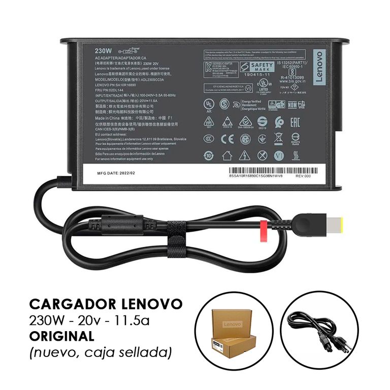Cargador Legion 230w SLIM ORIGINAL