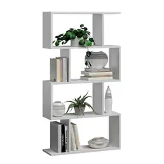 GENERICO - Estante Librero Melamina Blanco 141x77x25 cm