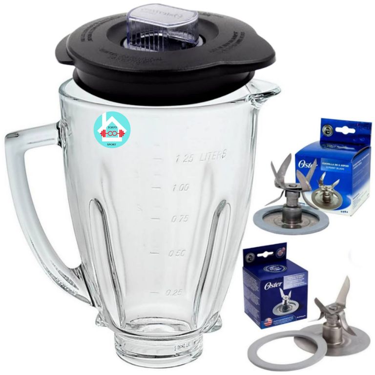 Vaso con tapa + cuchilla 6 aspas y 4 aspas