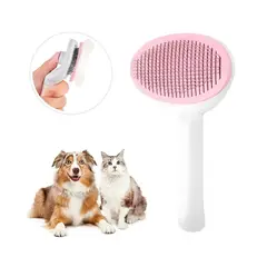 OEM - Cepillo Peine para Mascotas con Botón Quita Pelos