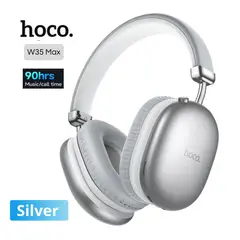 HOCO - Audífono Bluetooth Inalámbrico W35 Max 90 Horas - Silver