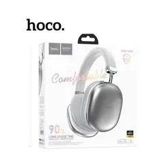 HOCO - Audífono Bluetooth Inalámbrico W35 Max 90 Horas - Silver