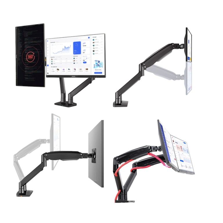 Brazo Soporte TE7114 para 2 monitores de 22 a 32 Pulgadas