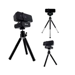 TEROS - Camara web TE-9072 hasta 2592p 2K,microfono USB 2.0 Con Tripode