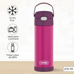 THERMOS - Tomatodo Termico para Niños Yolo 470 Ml Morado