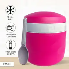 THERMOS - Conservador de comida para niños Snack Jar 235 Ml Rosado