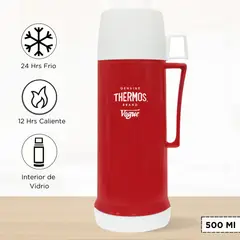 THERMOS - Termo de Bebida para Hogar VOGUE 500 Ml Rojo