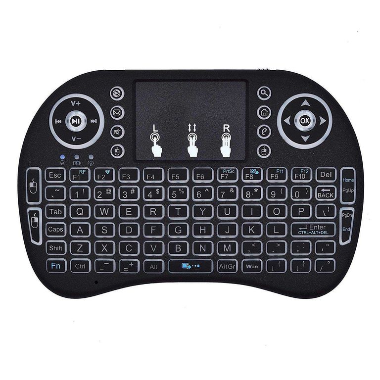 CONTROL REMOTO MINI TECLADO MOUSE BLUETOOH PARA TV PC PS5 PS4