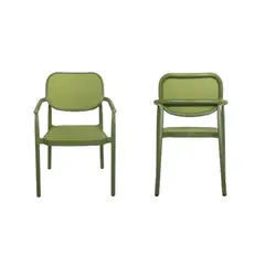 NIHM - Silla de Terraza de Aluminio Moraig Verde