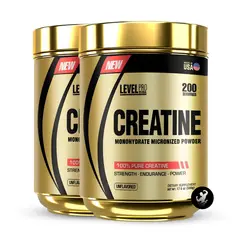 Level Pro - Pack x 02 Creatina Monohidratada 500 gramos