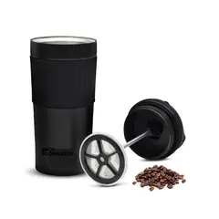 GENERICO - Cafetera portátil prensa francesa en acero.