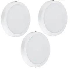 UYUSTOOLS - PANEL LED REDONDO LUZ BLANCO 18W FSL PACK 3 UNIDADES