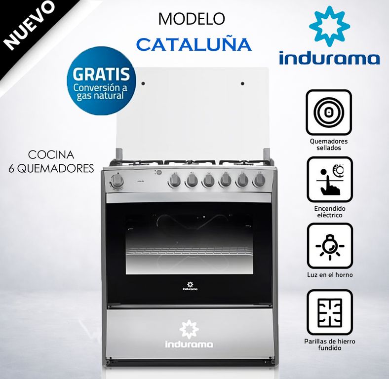 Cocina Cataluña 6 Hornillas Croma