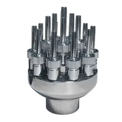 GENERICO - Boquilla para pileta o fuente en acero inoxidable de 2 pulgada