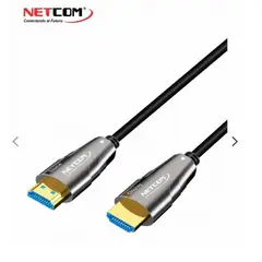 NETCOM - CABLE HDMI 2.0 DE FIBRA OPTICA DE 10 METROS ULTRA HD 4K 60HZ