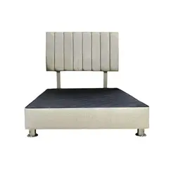 MUEBLES MACRUMO - Cama tapizada Cali - Queen - Color Beige