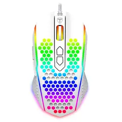 T-DAGGER - Mouse IMPERIAL T-TGM310W-RGB White RGB 8 Botones USB