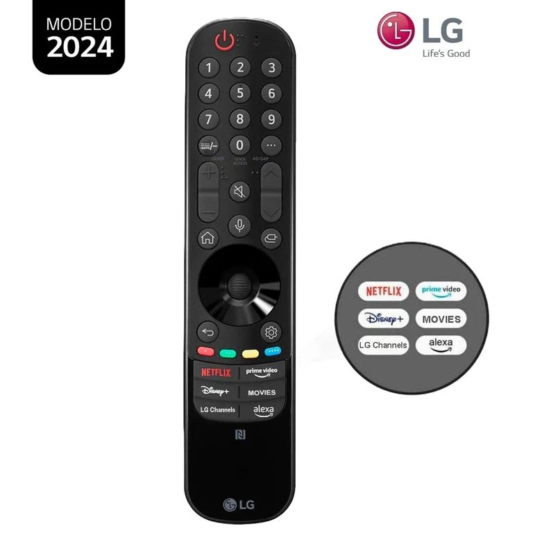 Control Magic MR24GN Con Botón Alexa Modelo 2024 - Negro
