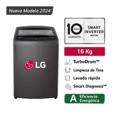 LG - LAVADORA TURBODRUM CARGA SUPERIOR 16KG WT16BVTB - NEGRO.