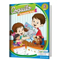 EDICIONES COQUITO - LIBRO INFANTIL Pack x 3 libros Razonamiento Verbal
