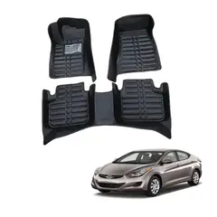 GENERICO - PISO ALFOMBRA HYUNDAI ELANTRA 2012-2015 TERMOFORMADAS