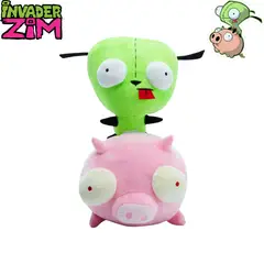NICKELODEON - Invader Zim GIR y Pig set de 2 peluches - Oficial