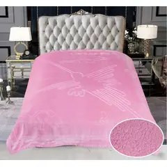 TRUELOVE - Frazada Terciopelo con Sherpa Diseño Peruanos de 2 plazas