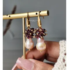 GENERICO - ARETES DE PERLAS BARROCAS ARETES CASUAL ELEGANTE MUJER