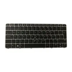 OEM - Teclado para Laptop Hp Elitebook 820-G1. 820-G2. 820-G3. Marco Plata